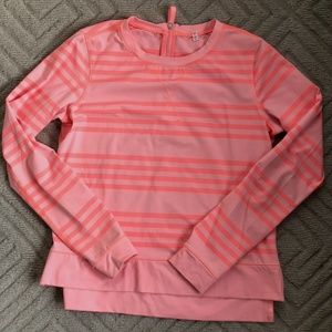 Lululemon Warm Up Crew Ocean Striped Beach Coral